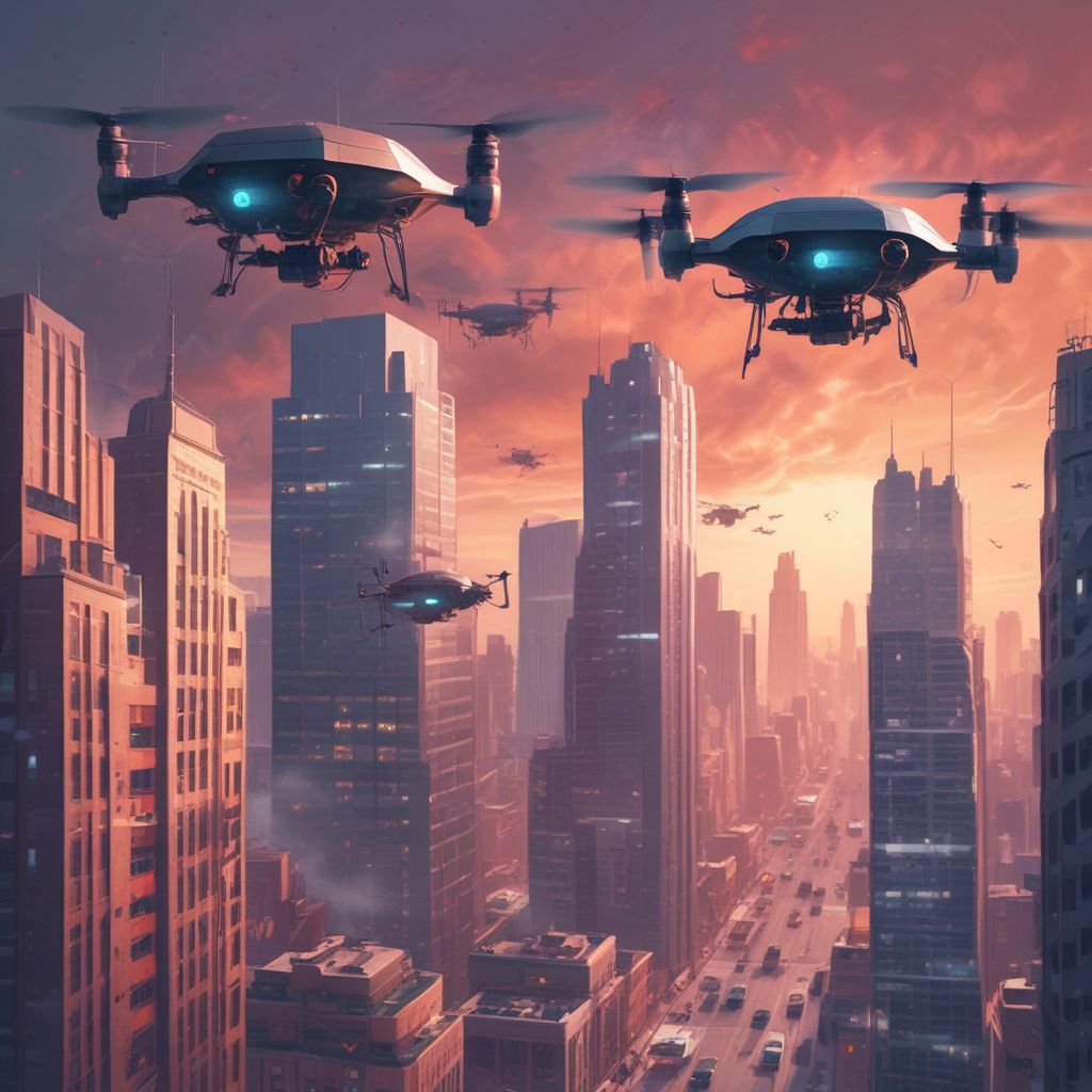 IoT Swarm Drones Patrol Skies for Safer Smart Cities